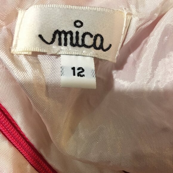 VINTAGE MICA V-BACK FLORAL PRINT DRESSES SIZE 12 - Picture 8 of 8